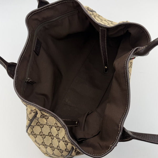 Gucci GG Canvas Princy Brown Tote Bag