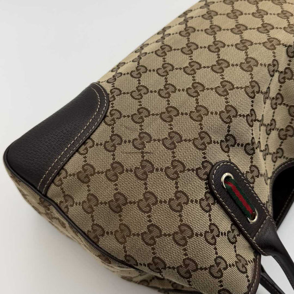 Gucci GG Canvas Princy Brown Tote Bag