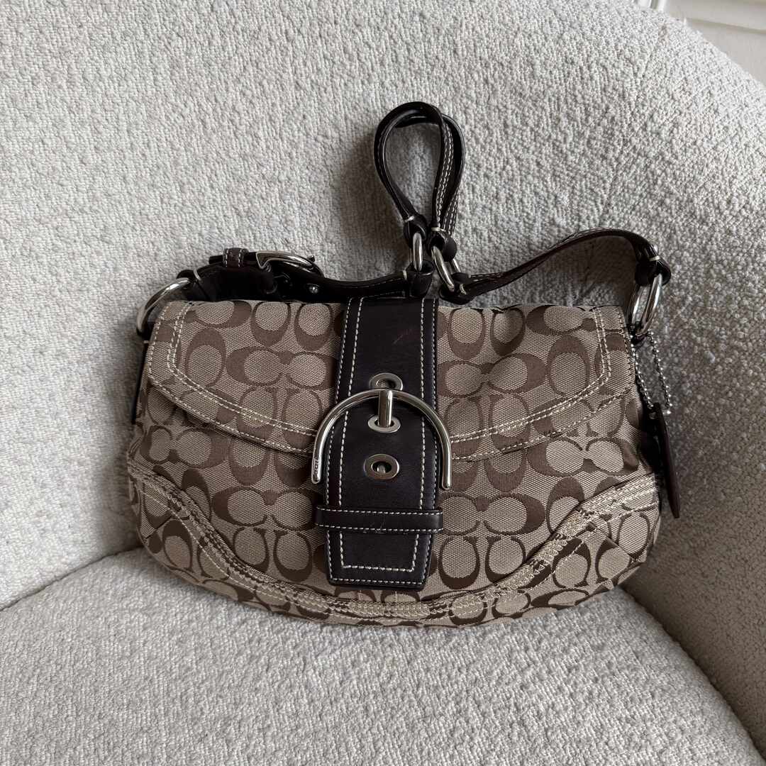 Coach Signature Soho Brown Shoulder Bag
