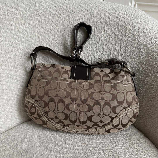 Coach Signature Soho Brown Shoulder Bag