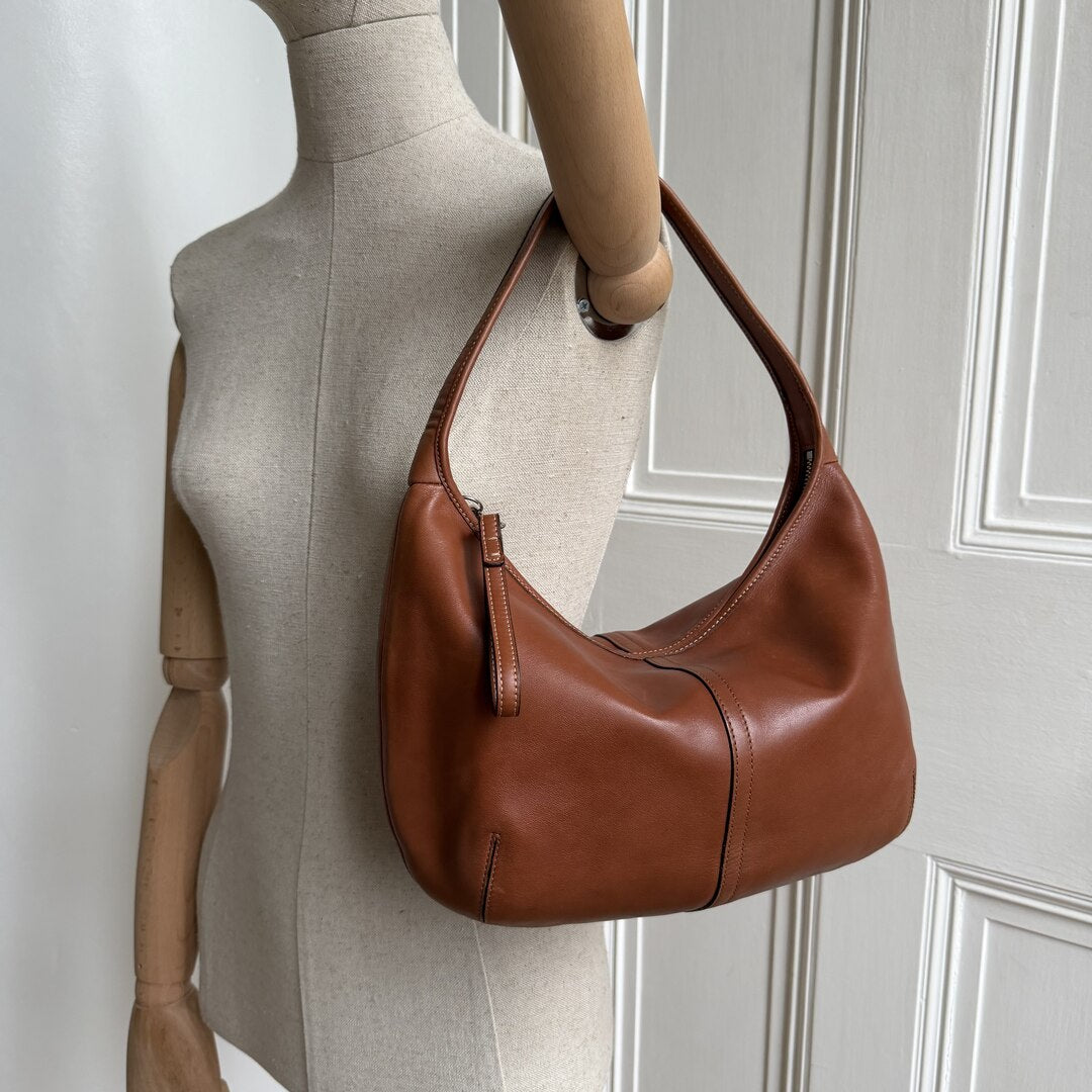 Coach Mini Ergo Hobo Leather Brown Shoulder Bag