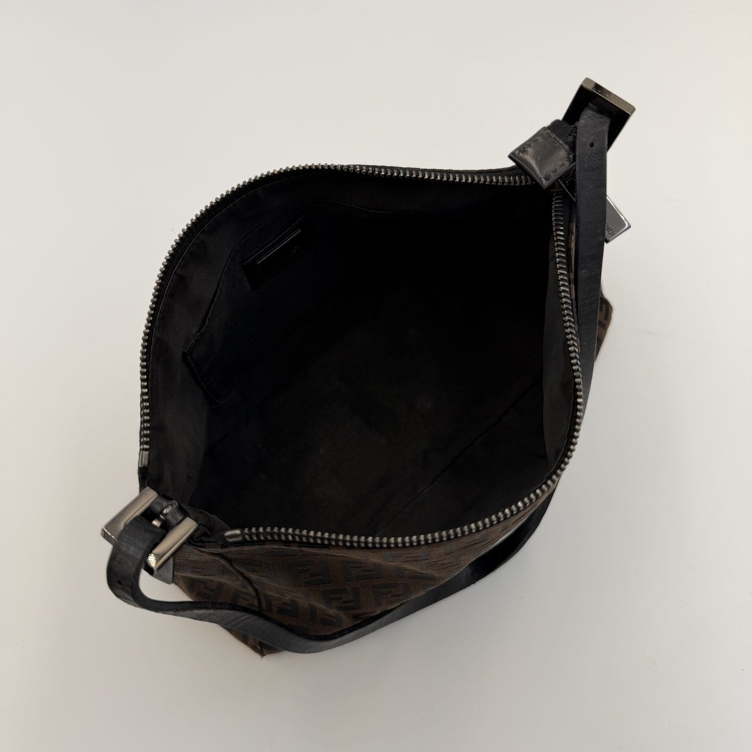 Fendi Zucchino Brown Shoulder Bag