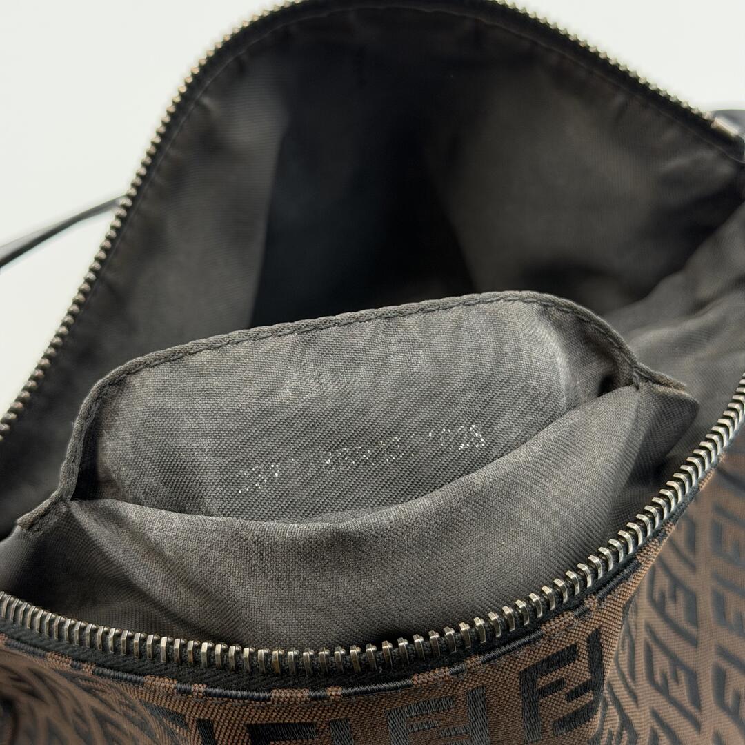 Fendi Zucchino Brown Shoulder Bag