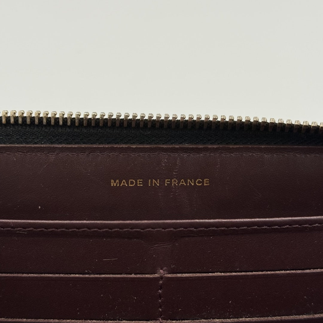 2017 Chanel CC Matelasse Long Zip Wallet