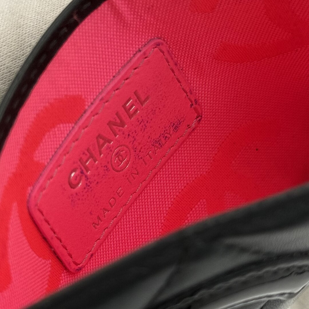 2006 Chanel CC Cambon Black Leather Card Case Wallet