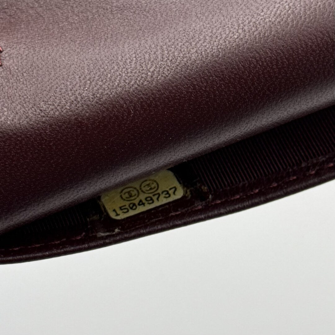 2011 Chanel CC Matelasse Lambskin Black Leather Long Zip Wallet