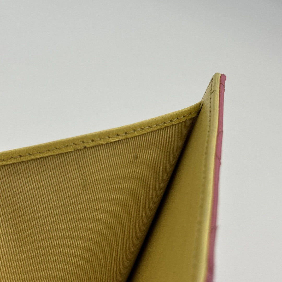 Chanel Classic Matelasse Pink Trifold Wallet