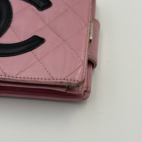 2005 Chanel Cambon Pink Trifold Wallet