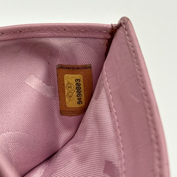 2005 Chanel Cambon Pink Trifold Wallet