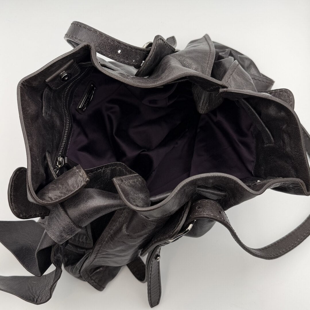 Miu Miu Vitello Leather Dark Brown Tote Bag