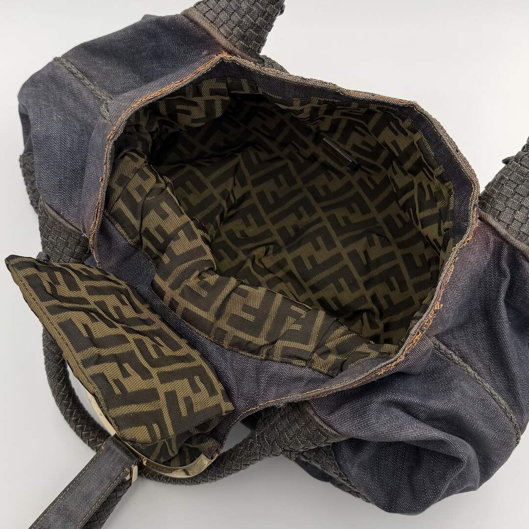 Fendi Spy Denim Blue Handbag