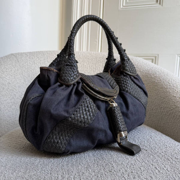 Fendi Spy Denim Blue Handbag