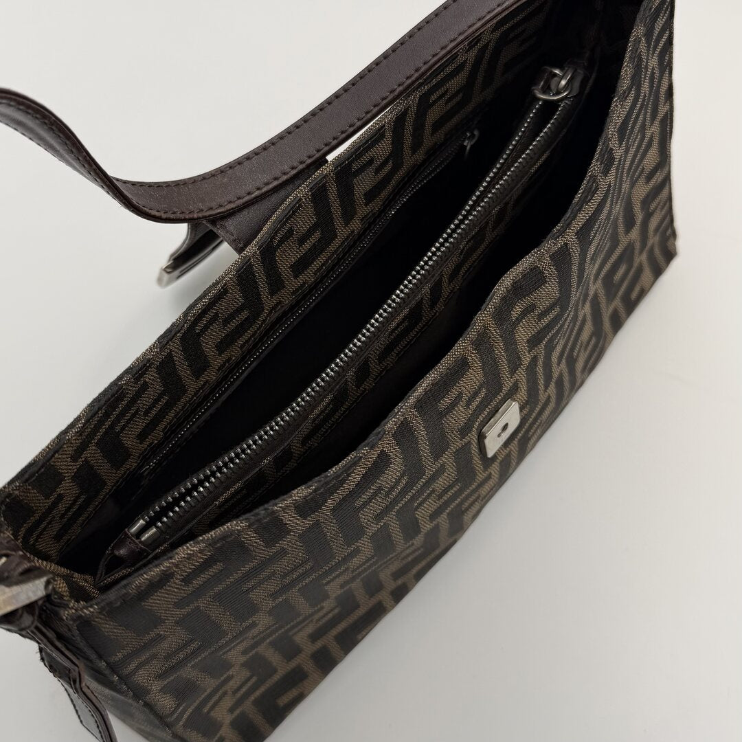 Fendi Mamma Baguette Zucca Shoulder Bag