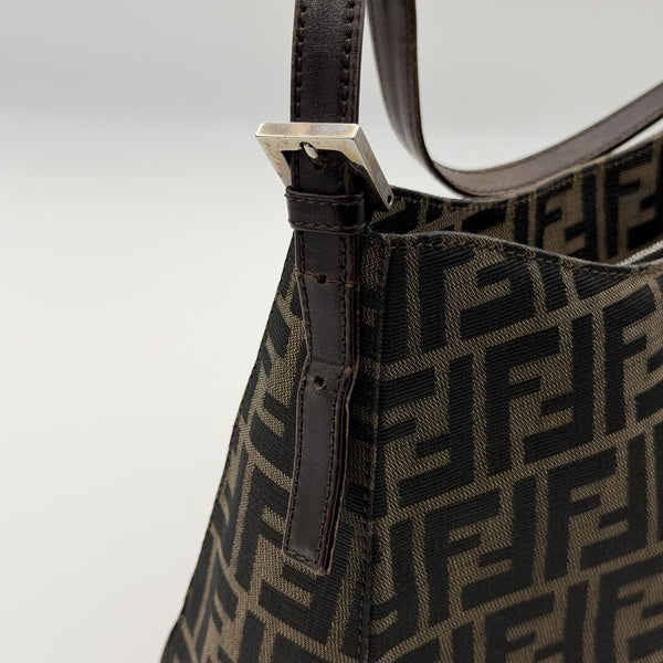 Fendi Mamma Baguette Zucca Shoulder Bag