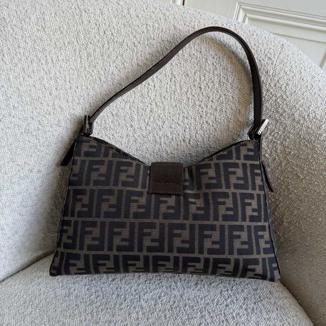Fendi Mamma Baguette Zucca Shoulder Bag