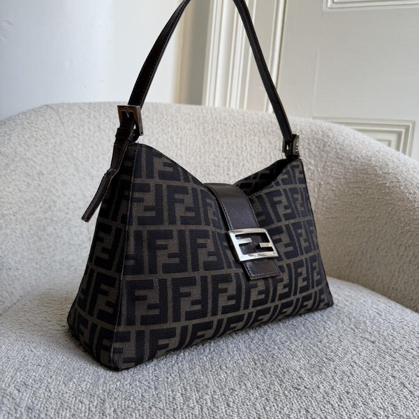 Fendi Mamma Baguette Zucca Shoulder Bag