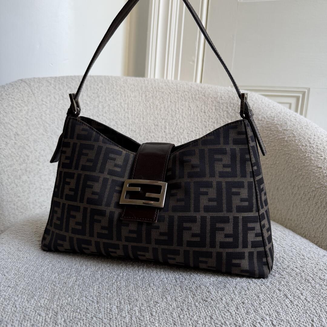 Fendi Mamma Baguette Zucca Shoulder Bag