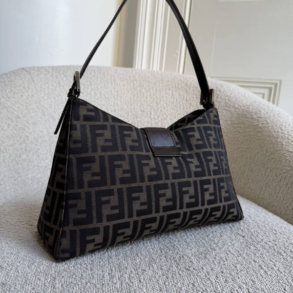 Fendi Mamma Baguette Zucca Shoulder Bag
