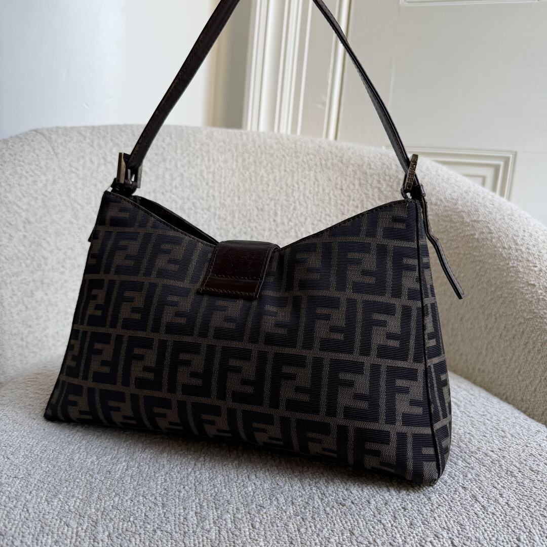 Fendi Mamma Baguette Zucca Shoulder Bag