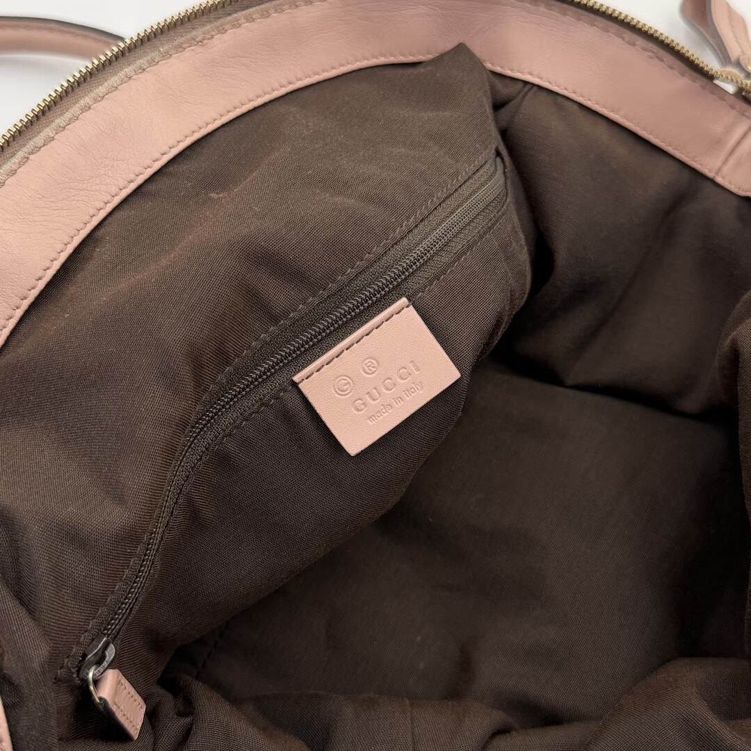 Gucci GG Canvas Sukey Baby Pink Tote Bag