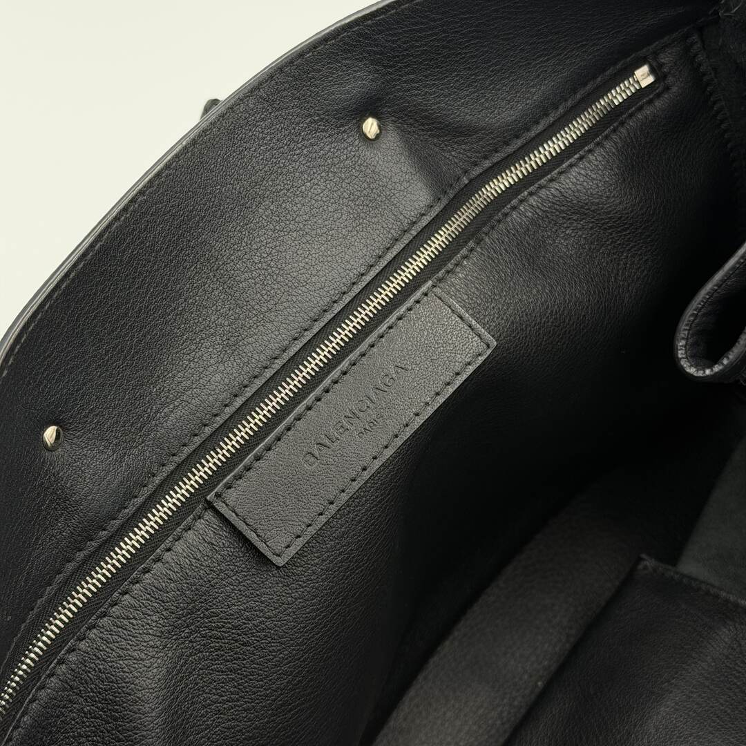 2016 Balenciaga Papier A4  Black Leather Tote Bag