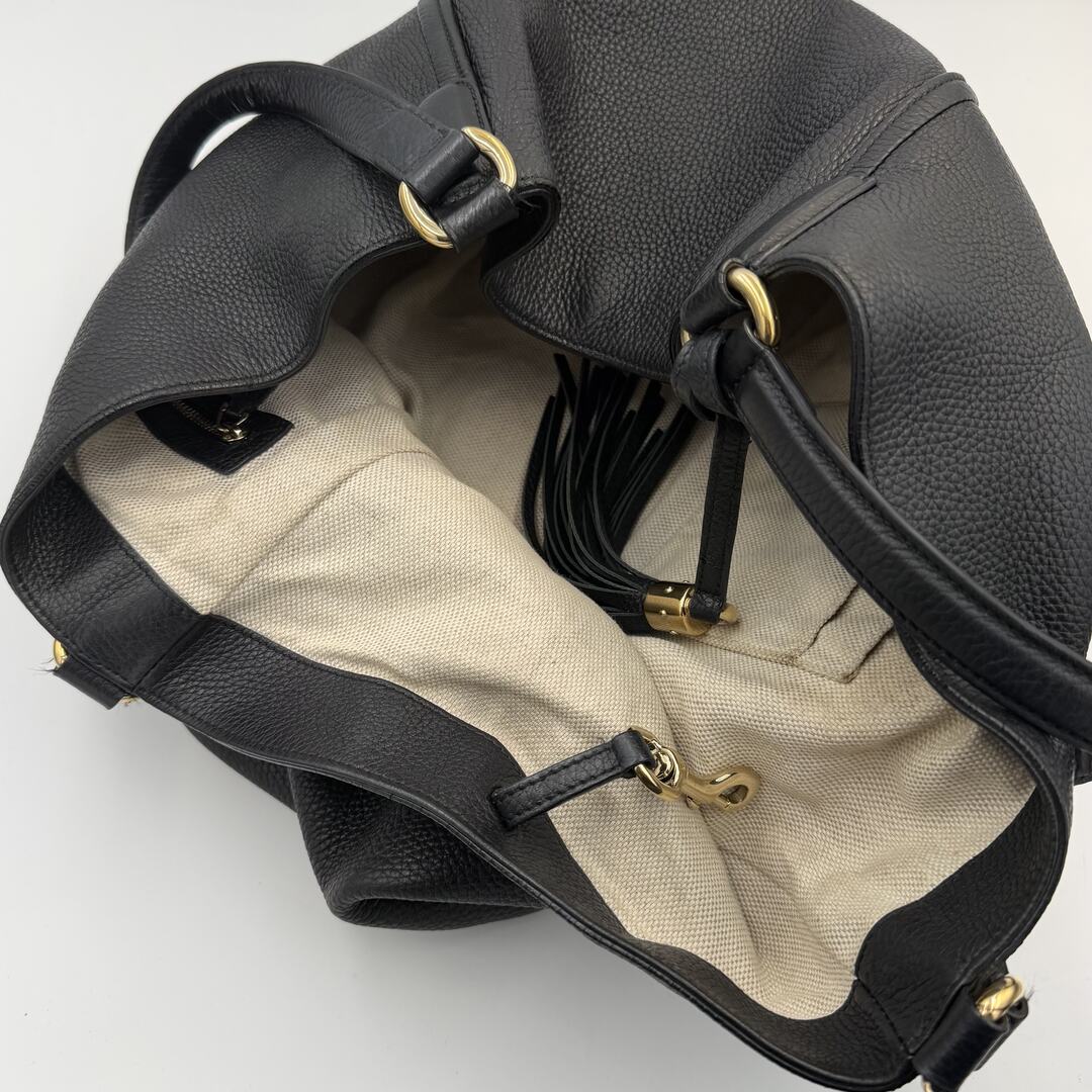 Gucci Soho Leather Black Tote Bag