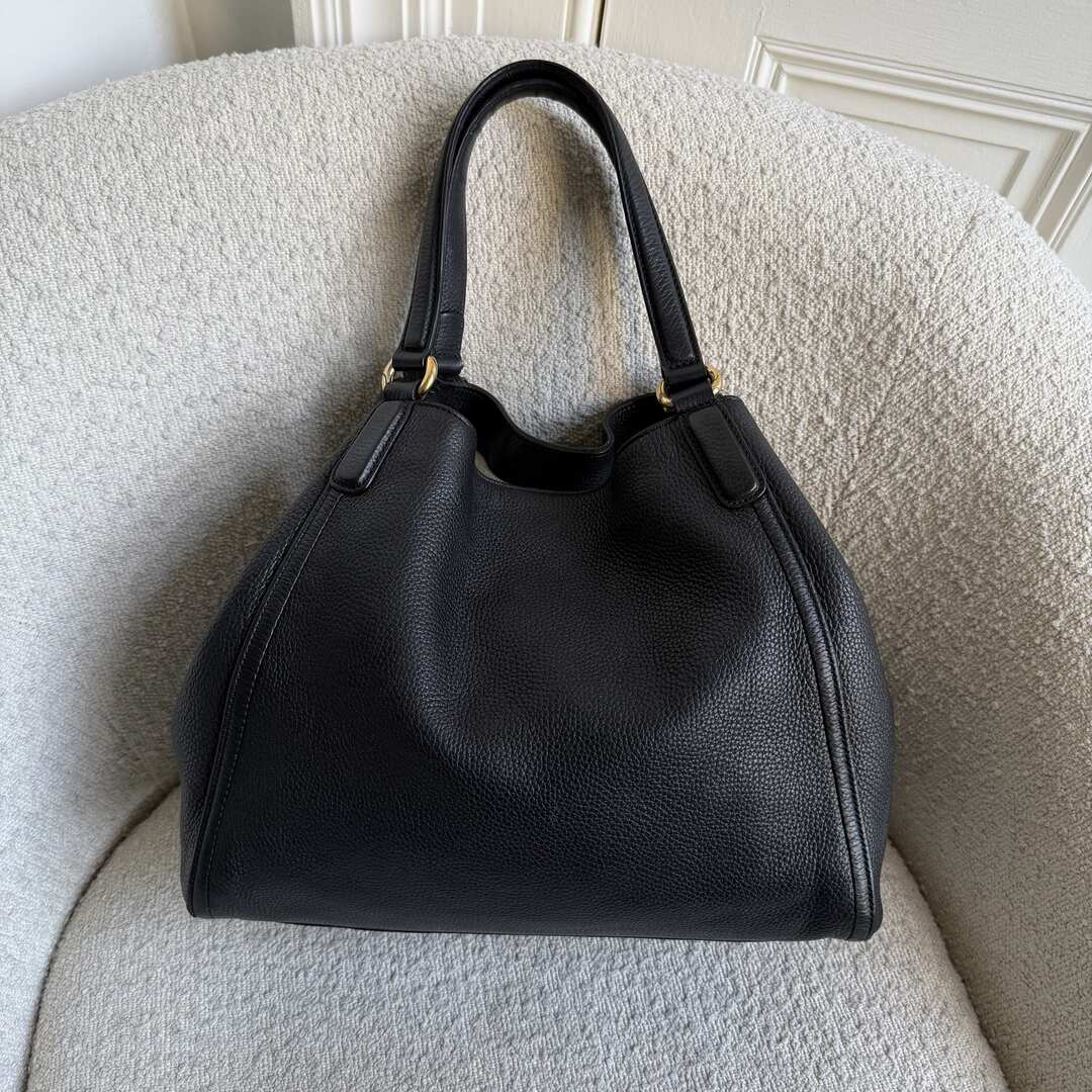 Gucci Soho Leather Black Tote Bag