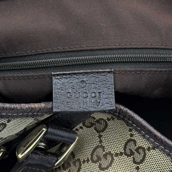 Gucci GG Canvas Abbey Brown Tote Bag