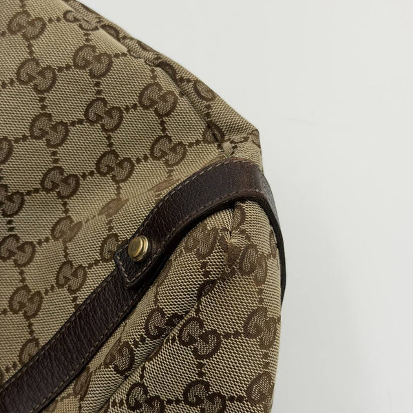 Gucci GG Canvas Abbey Brown Tote Bag