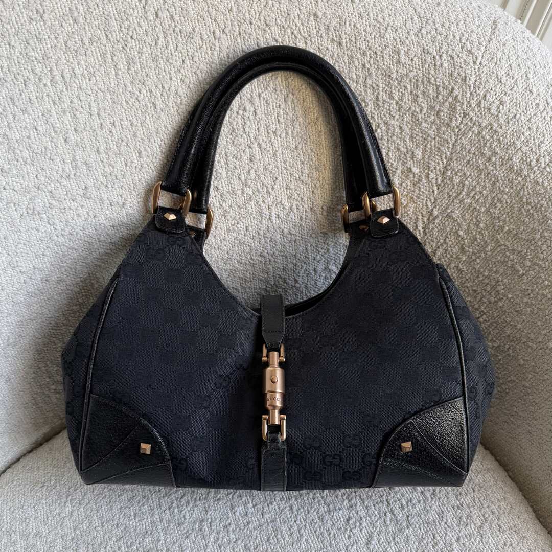 Gucci GG Canvas Jackie Black Handbag
