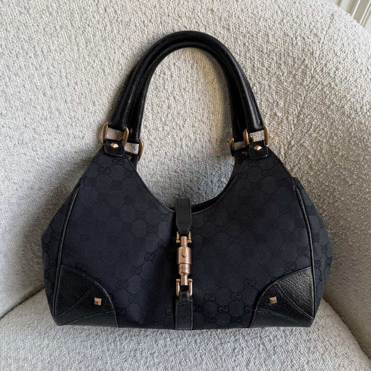 Gucci GG Canvas Jackie Black Handbag