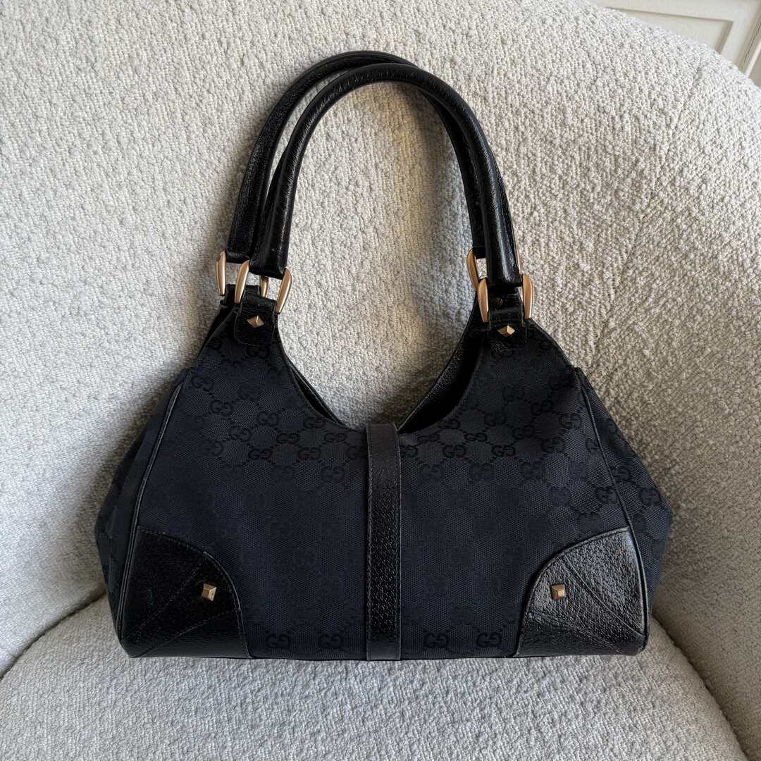 Gucci GG Canvas Jackie Black Handbag