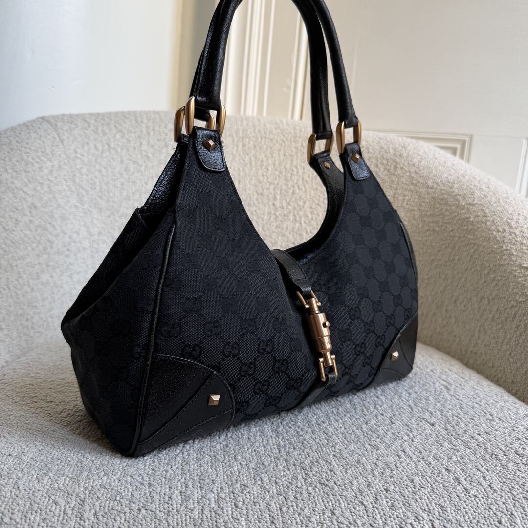 Gucci GG Canvas Jackie Black Handbag