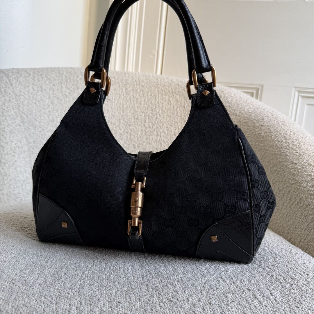 Gucci GG Canvas Jackie Black Handbag