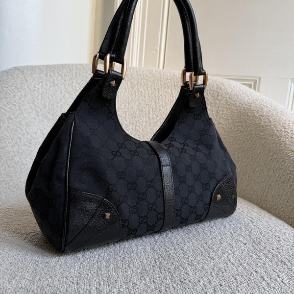 Gucci GG Canvas Jackie Black Handbag
