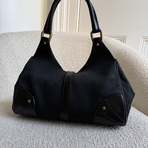 Gucci GG Canvas Jackie Black Handbag