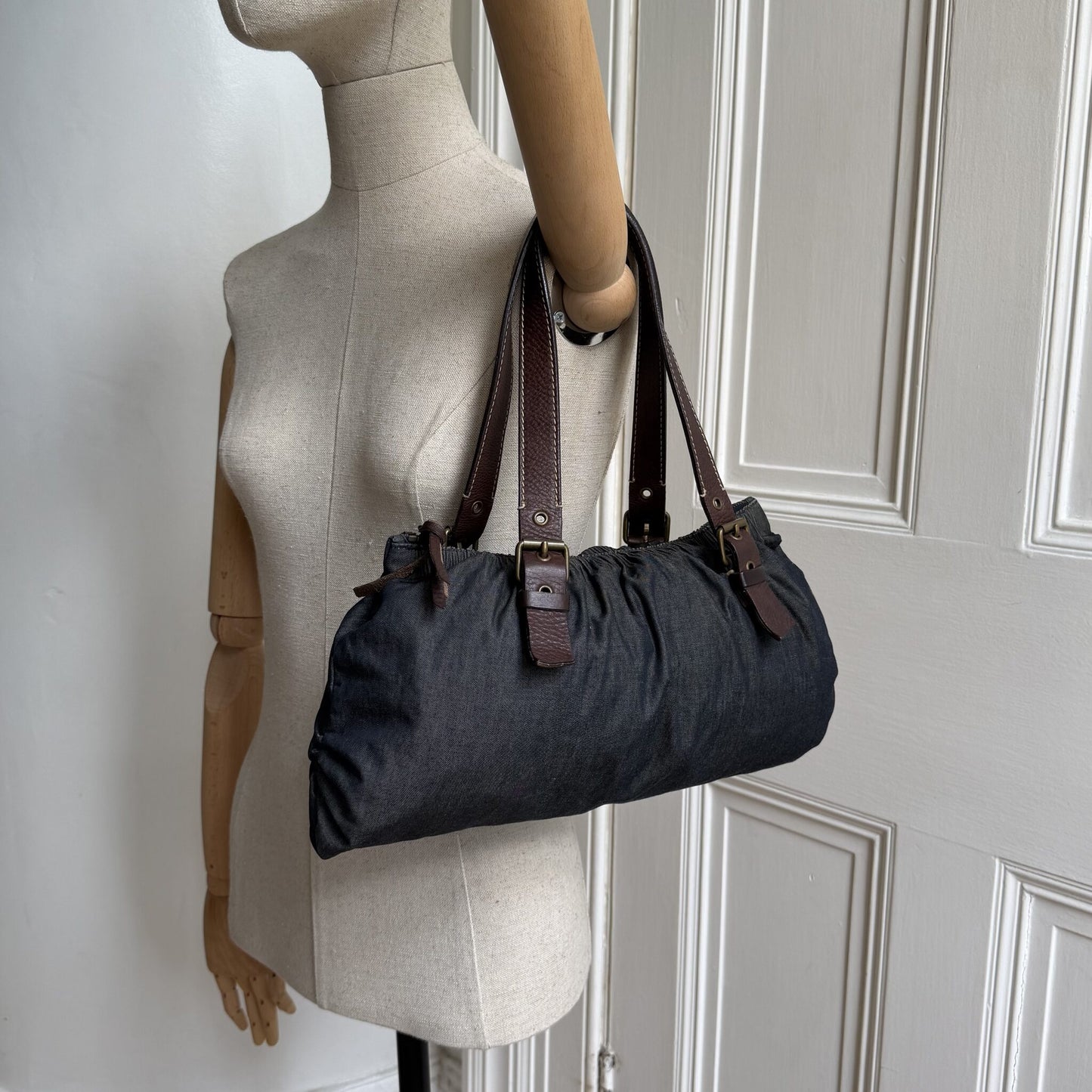 Archive Miu Miu Denim Shoulder Bag