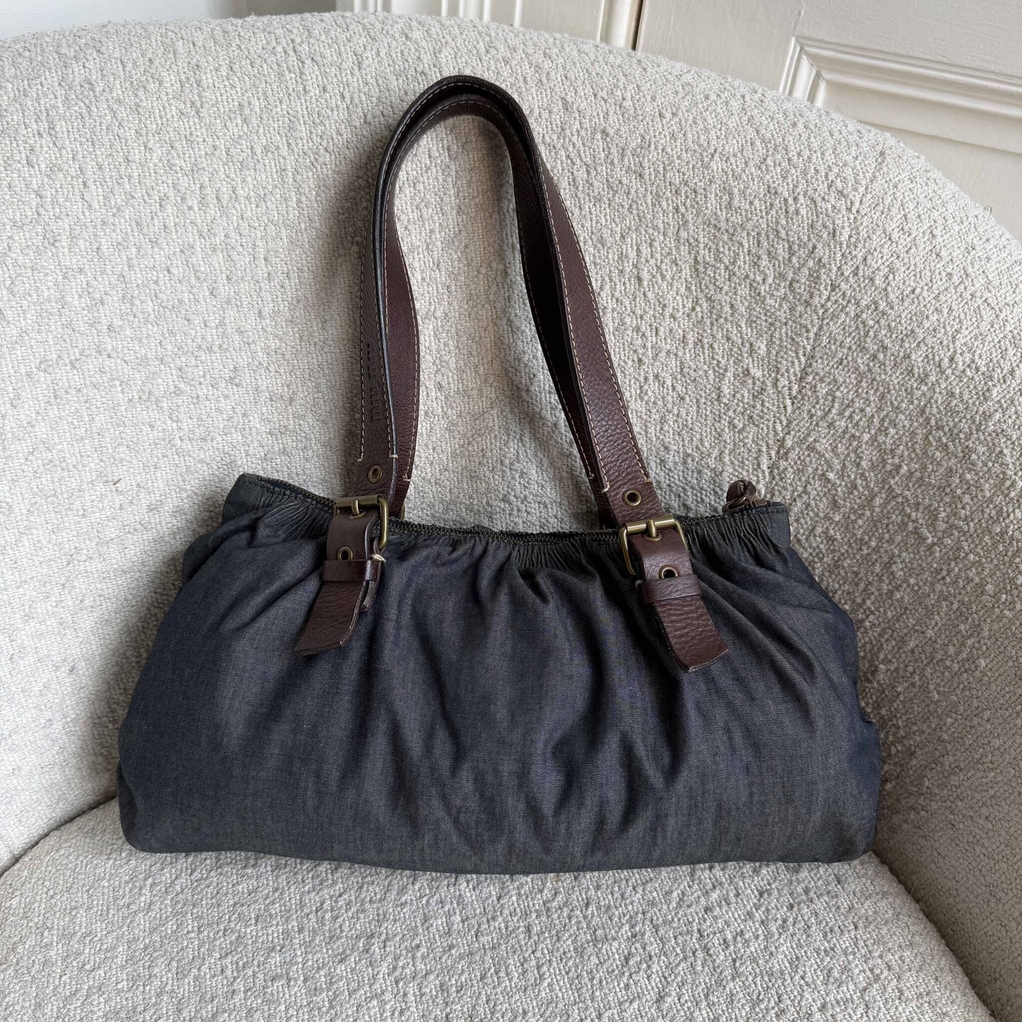 Archive Miu Miu Denim Shoulder Bag
