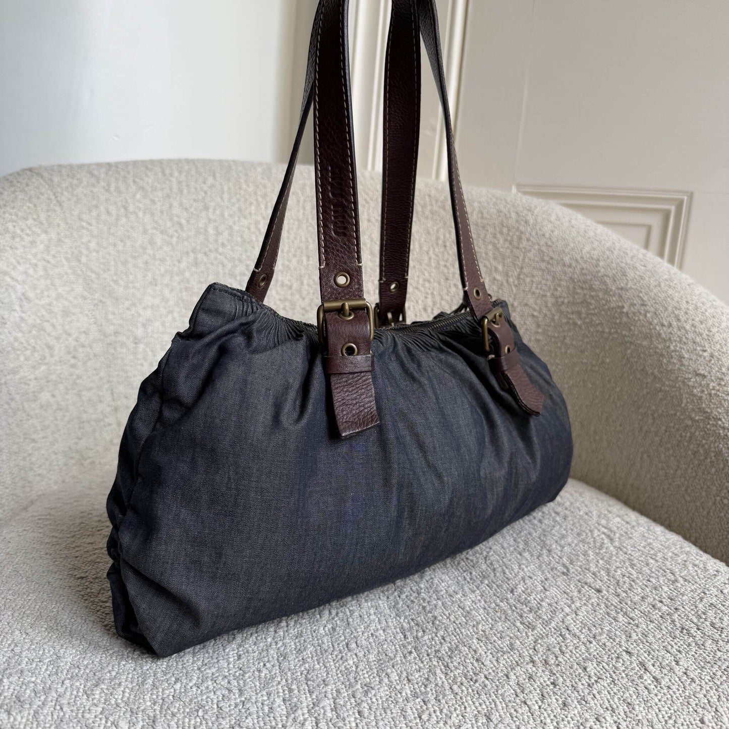 Archive Miu Miu Denim Shoulder Bag
