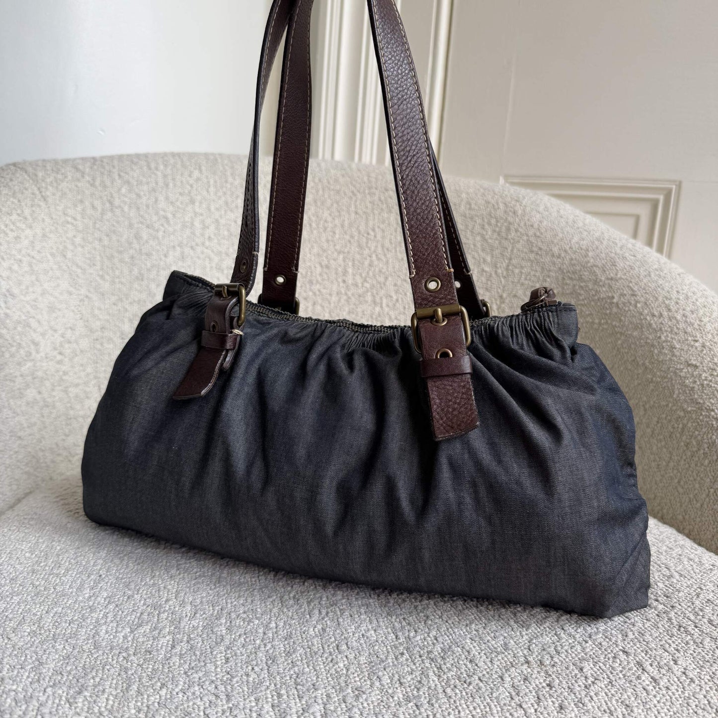 Archive Miu Miu Denim Shoulder Bag
