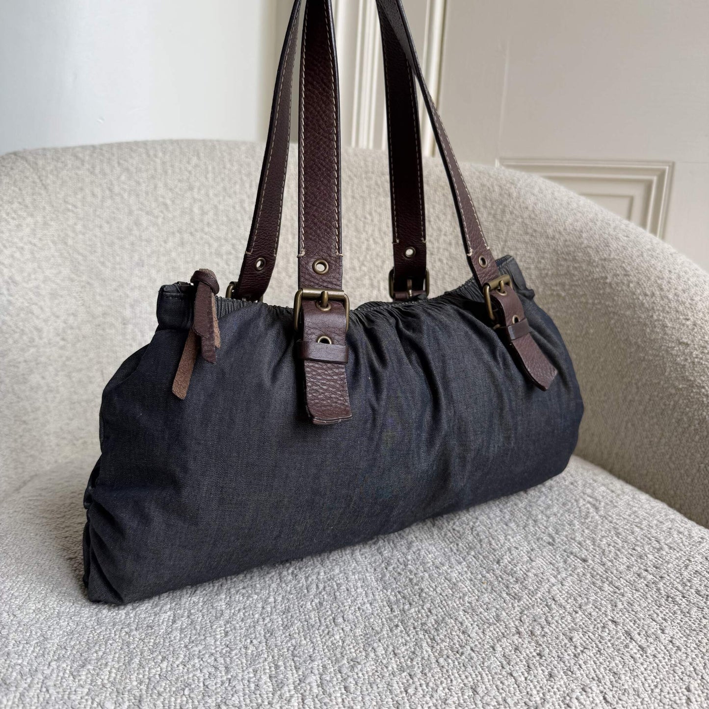 Archive Miu Miu Denim Shoulder Bag