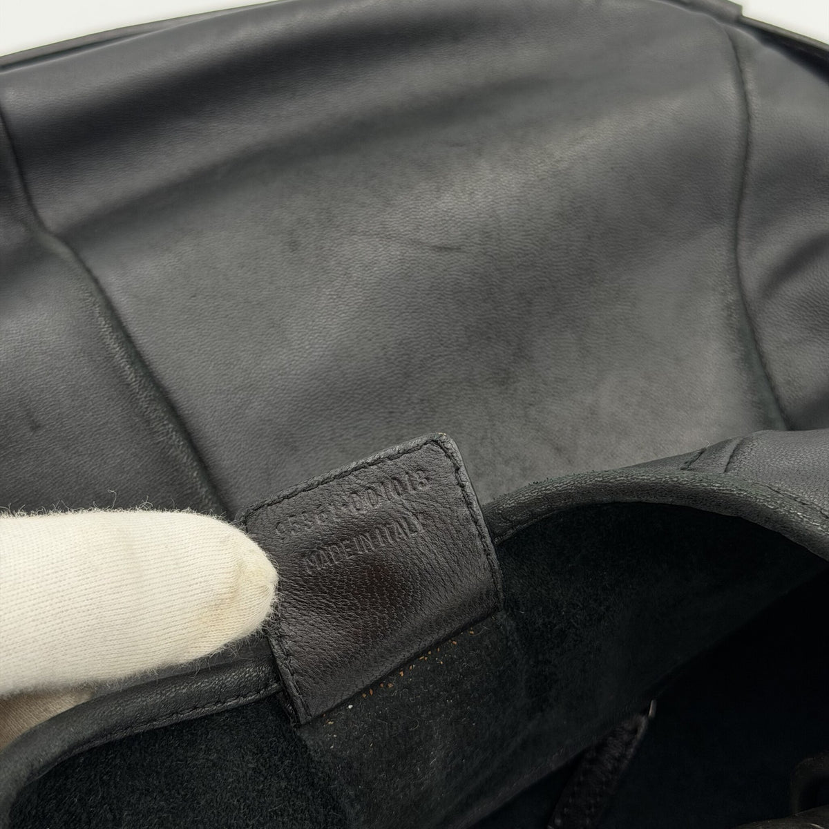 2000s YSL Mombasa Leather Black Shoulder Bag