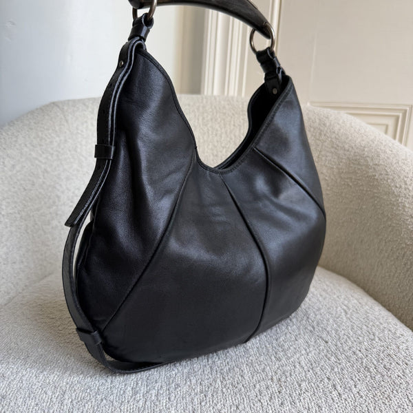 2000s YSL Mombasa Leather Black Shoulder Bag
