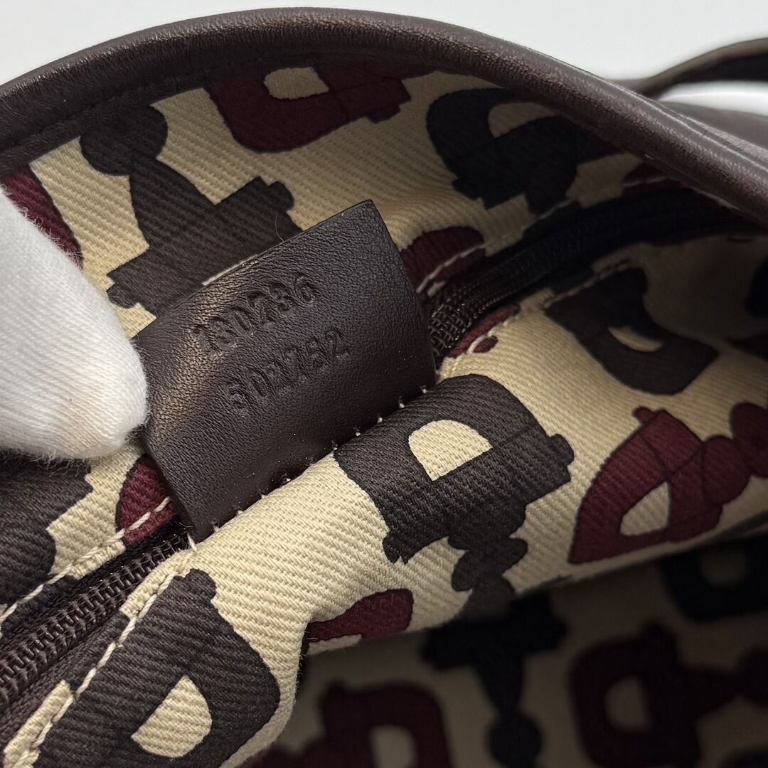 Gucci Guccissima Abbey Leather Brown Tote Bag