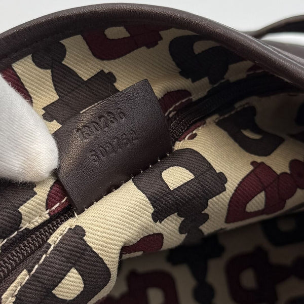 Gucci Guccissima Abbey Leather Brown Tote Bag