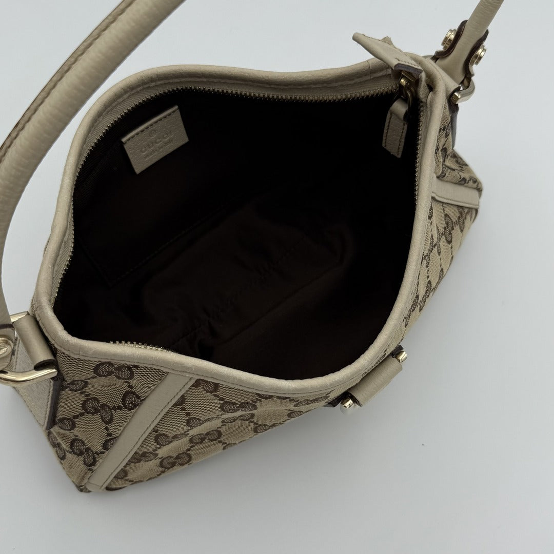 Gucci Mini Abbey D Ring White Shoulder Bag