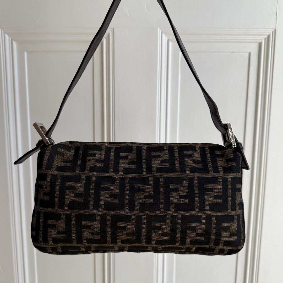 Fendi Mamma Baguette Zucca Shoulder Bag