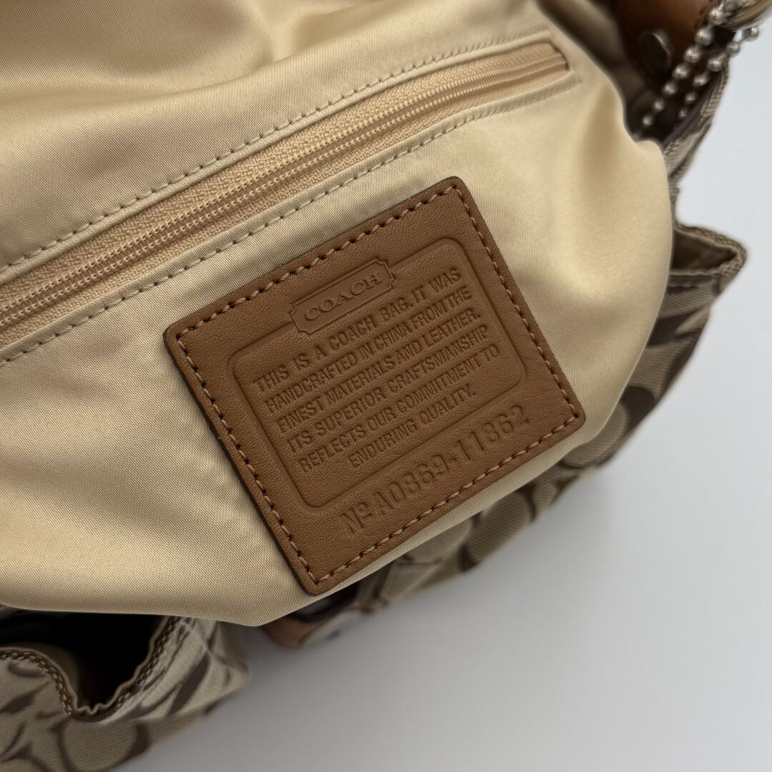 Coach Signature Soho Brown Shoulder Bag