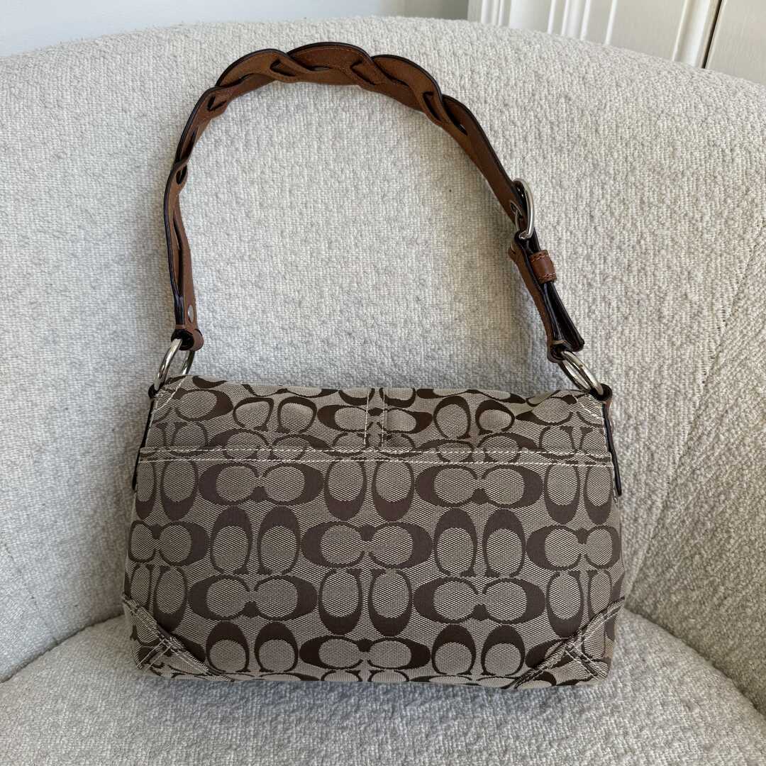 Coach Signature Soho Brown Shoulder Bag