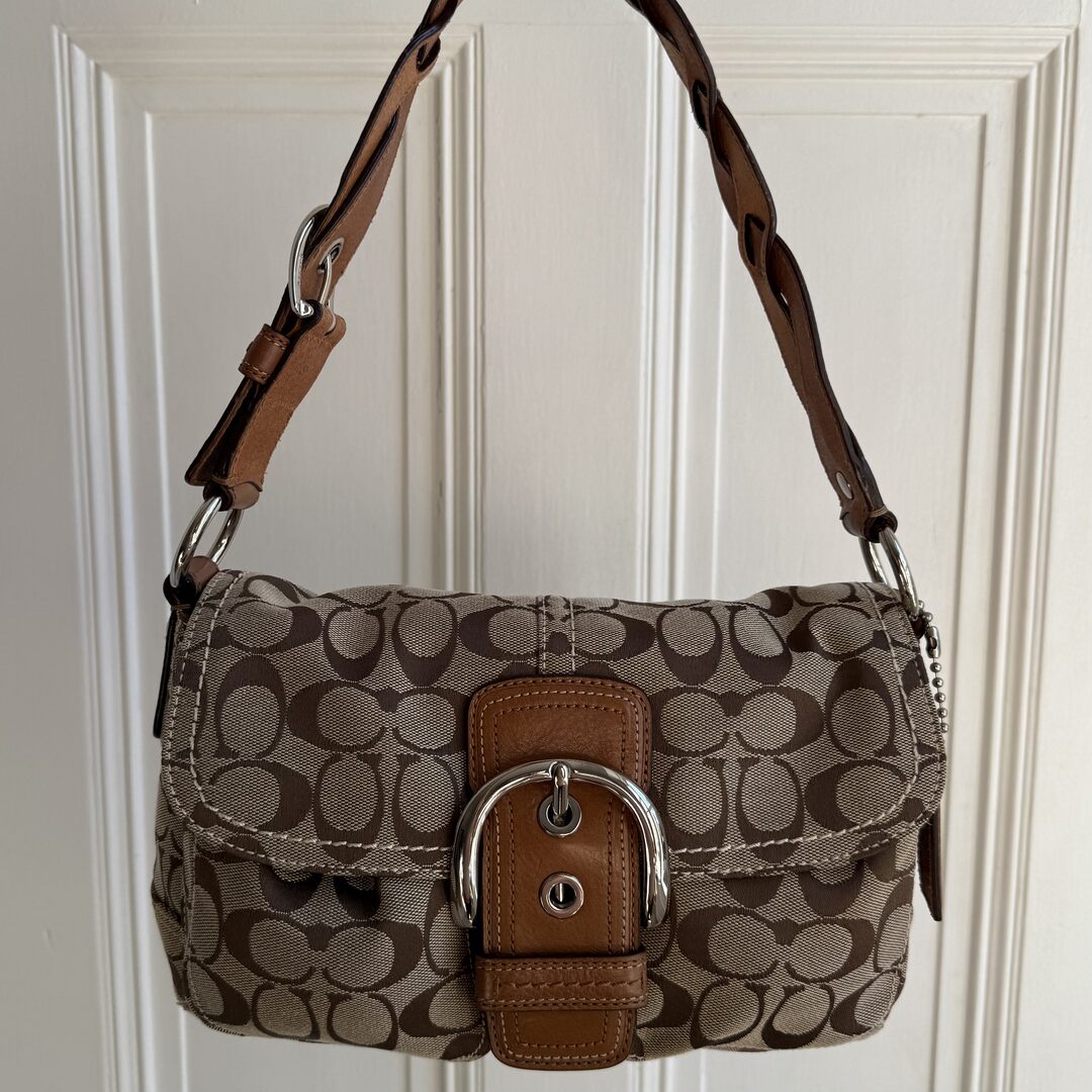Coach Signature Soho Brown Shoulder Bag